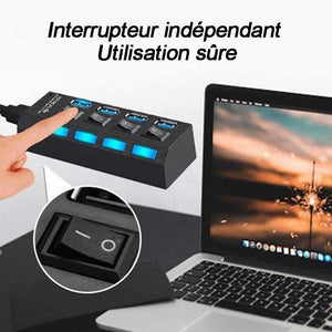 Concentrateur USB multi-ports haute vitesse