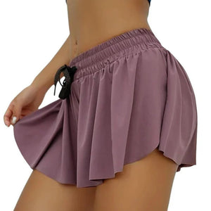 Short de yoga 2 en 1 pour femmes