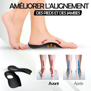 Semelles pour corriger les pieds plats