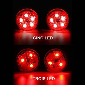 Lampe d'avertissement à led de porte de voiture à usage général (2 pièces)