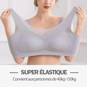 Soutien-gorge sans couture ultra fin en soie glacée