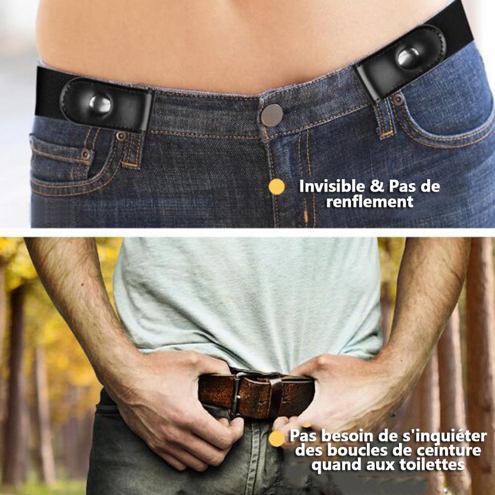 Ceinture Élastique Baseball Adulte Blanc – Réglable Simili Cuir PU Et Acier, Confort Sport Outdoor