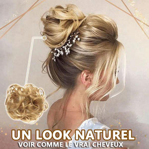 Effet pelucheux Chignon de cheveux à la mode