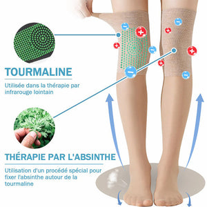 Bas longs en soie Correction Ionique et Détoxification Lymphatique