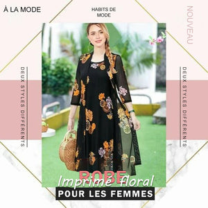 Robe à imprimé floral pour femmes