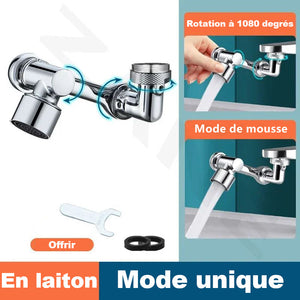 Robinet de filtre anti-éclaboussures rotatif à 1080°