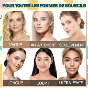 Set de poudre à sourcils(avec 12 pièces de cartes de sourcils)