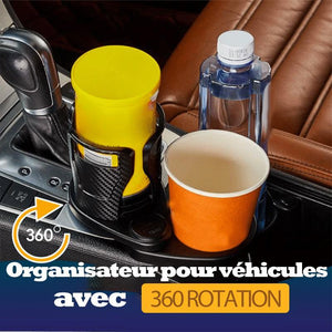 Porte-gobelet universel pour voiture et boîte de rangement