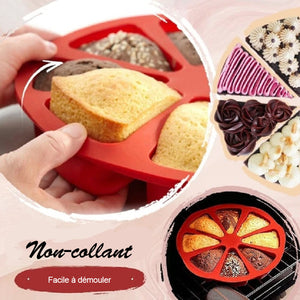 Moule à gâteau antiadhésif en silicone triangulaire