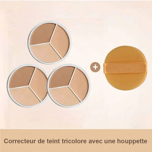 Correcteur de teint tricolore