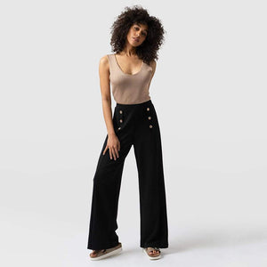 Pantalon à jambes larges