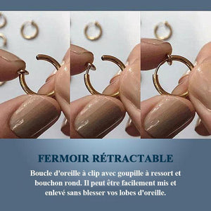 Boucles d'oreilles septum sans piercing (2 paires)