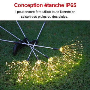 Lampes LED Feu d'artifice Solaire