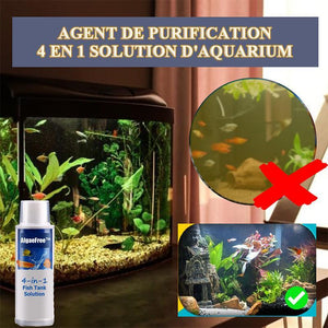 Agent de purification- 4 en 1 Solution d'aquarium