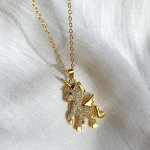 Collier pendentif ange poney