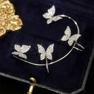 Boucles D'oreilles Papillon Zircon