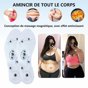 Semelles de massage par acupression magnétique