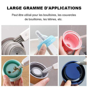 Brosse de détail de bouchon de bouteille 3 en 1