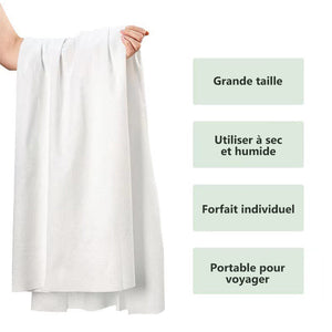 Serviette de bain compressée