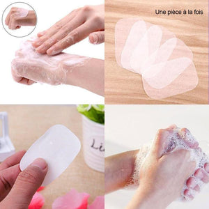 Papier de lavage des mains portable