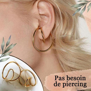 Boucles d'oreilles géométriques minimalistes