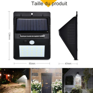 20 LED Lampes Solaires Extérieures