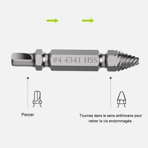 Extracteur de vis à double tête