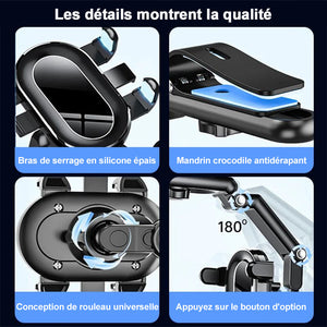 Support de téléphone pour voiture multifonctionnel