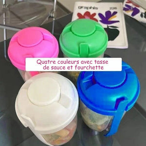 Tasse à salade portable créative