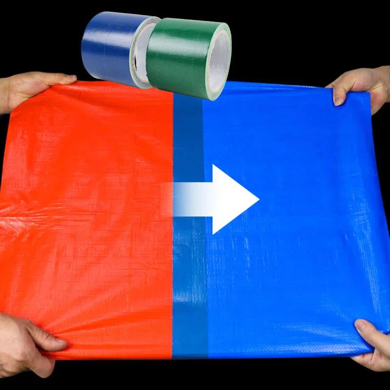 KALEMBAL Adhésif De Réparation Bâche 50mm (Rouleau De 20 Mètres) - Transparent - Anti-UV - Résistant