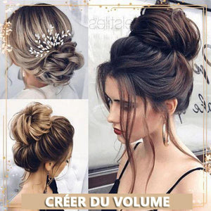 Effet pelucheux Chignon de cheveux à la mode