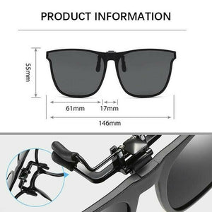 Lunettes de soleil polarisées à clipser avec des clips métalliques pour lunettes de vue