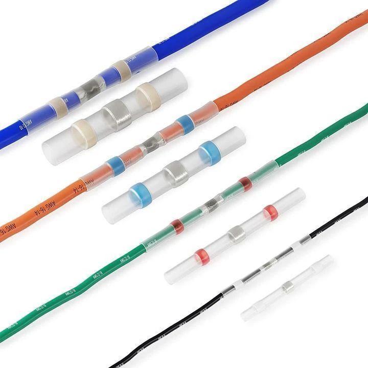 Lot 270 Connecteurs Thermorétractables à Souder Kuject - Étanches IP67 - Idéal Auto, Marine, Électronique