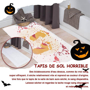 Halloween Tapis de bain sanglant