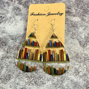 Boucles d'oreilles livre pour les amoureux des livres