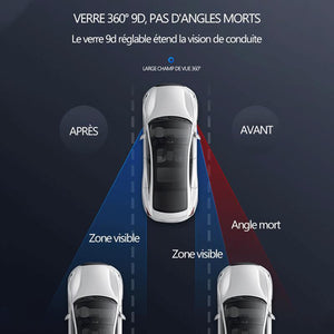 Petit miroir rond tournant à 360 ° pour voiture (2 pièces)