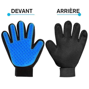 Gants pour peigner les poils d'animaux de compagnie