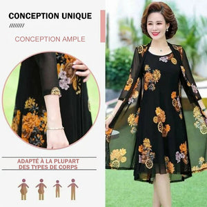 Robe à imprimé floral pour femmes