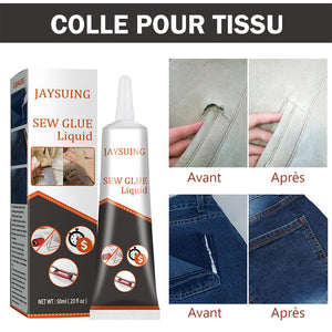 Colle pour réparation de tissu