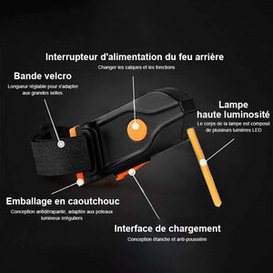 Feu arrière LED pour vélo