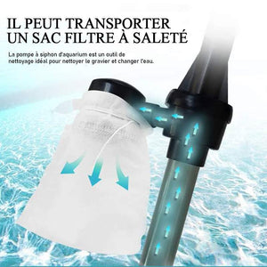 Nettoyeur de gravier électrique pour aquarium