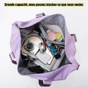 Sac de voyage de séparation sèche et humide double couche grande capacité