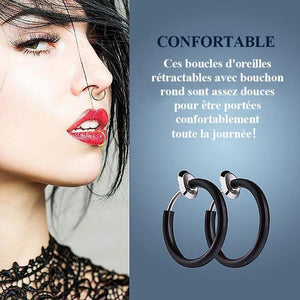 Boucles d'oreilles septum sans piercing (2 paires)