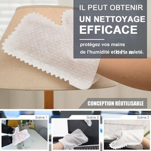 Gants de dépoussiérage tissés