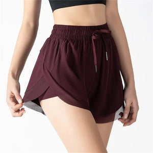 Short de yoga 2 en 1 pour femmes