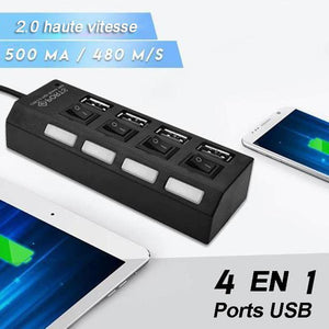 Concentrateur USB multi-ports haute vitesse