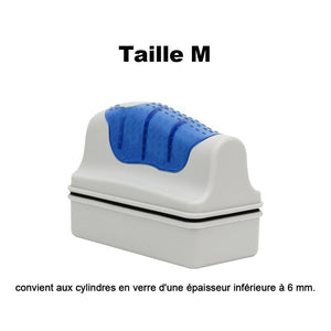 Brosse magnétique double face pour aquarium