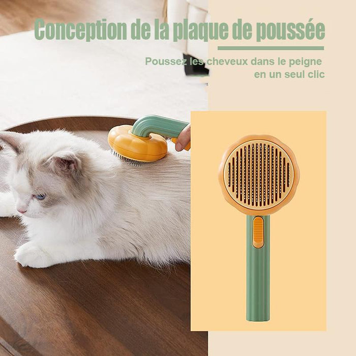 Brosse coulissante de nettoyage pour animaux de compagnie