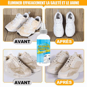 Gel nettoyant blanchissant pour chaussures