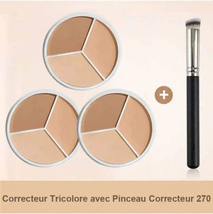 Correcteur de teint tricolore